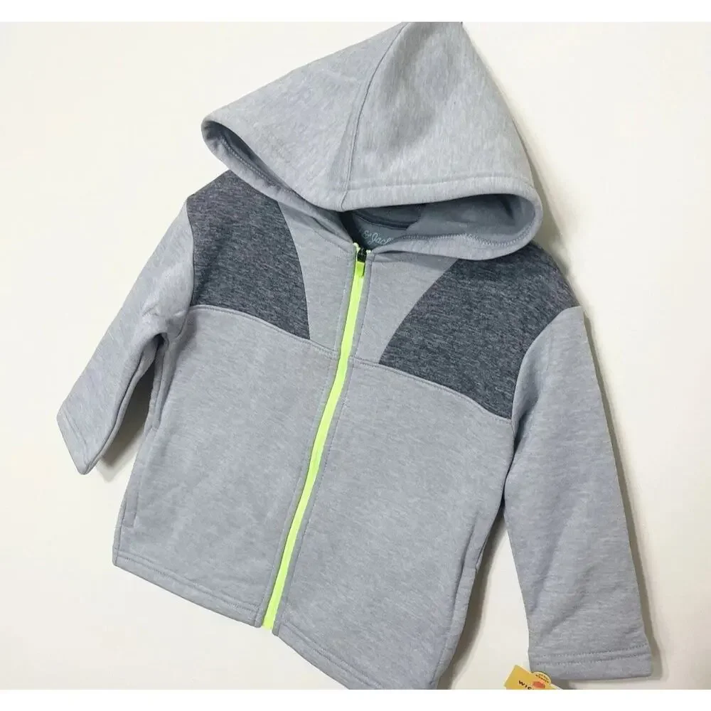 Cat&Jack Jacket Toddler Kids Boy Fleece Casual Lightweight Sweatshirt Hooded 18m